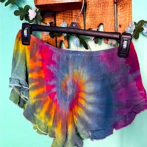 Colorful Tie-Dye Shorts